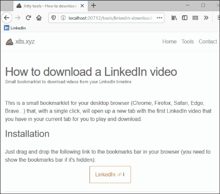 How to drag and drop the bookmarklet